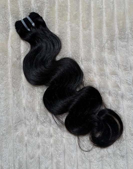 Raw hair DOUBLE WEFT